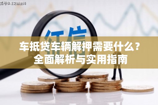 赫山车抵贷车辆解押需要什么？ 全面解析与实用指南