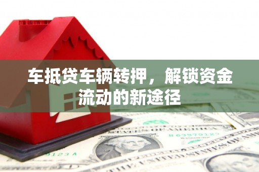青阳车抵贷车辆转押，解锁资金流动的新途径